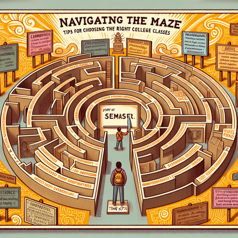 Navigating the Maze: Tips for Choosing the Right College Classes