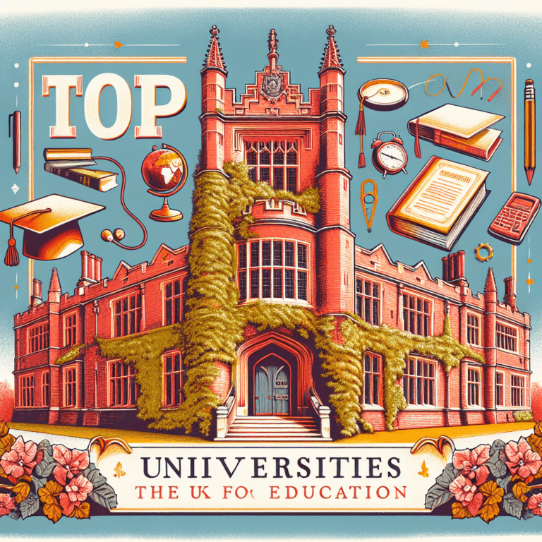 Top Rankings: The Best Universities in the UK for Education