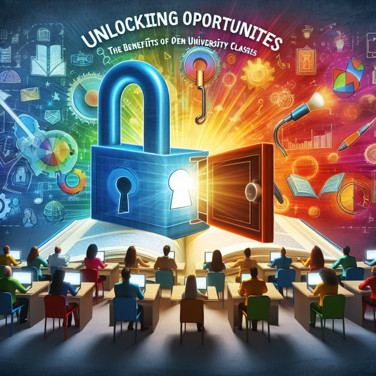 unlocking opportunities: the benefits of open university classes