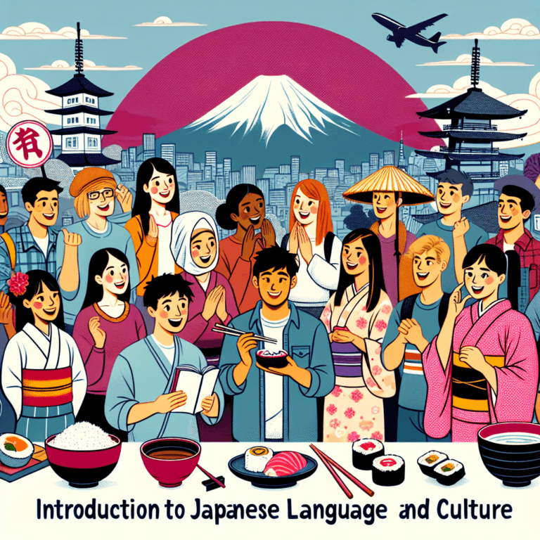 Introduction to Japanese language and culture for international students