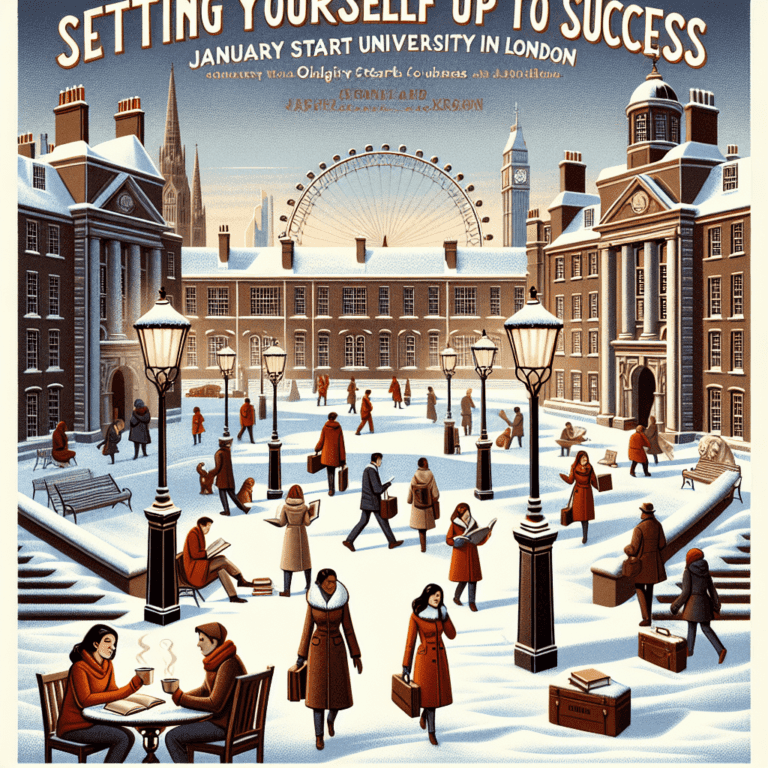 Setting Yourself Up for Success: January Start University Courses in London