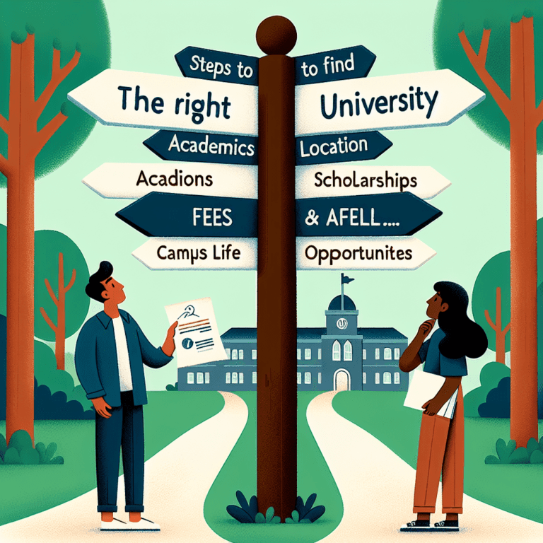 Steps to Find the Right University for You